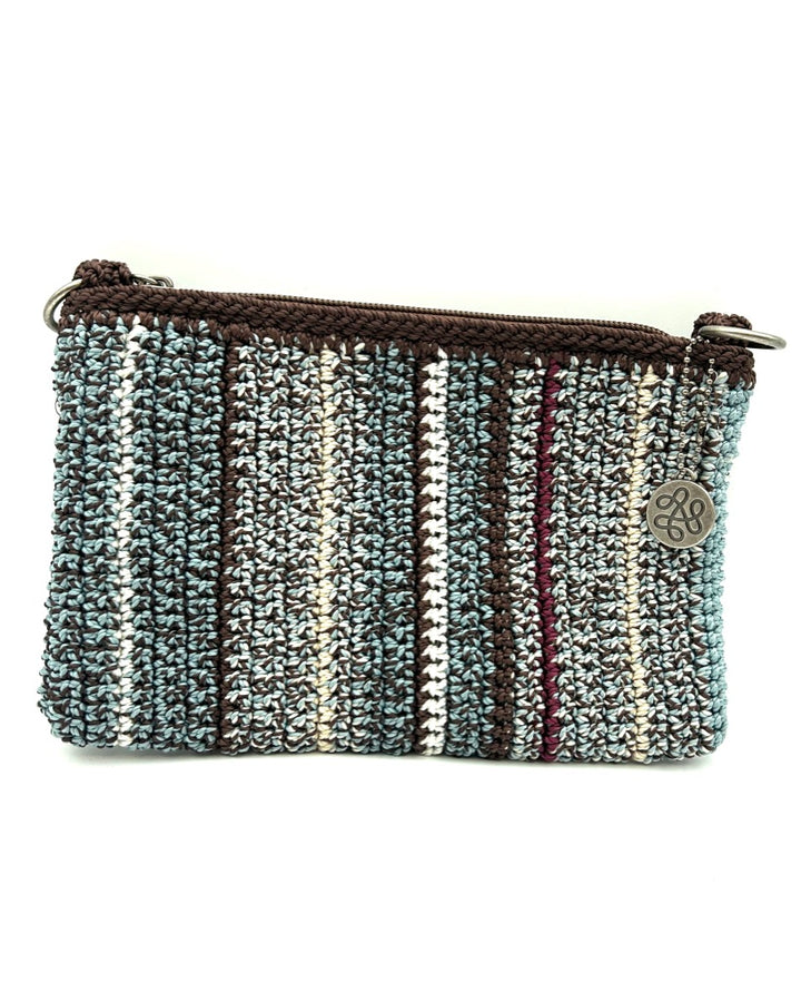 Blue Multicolor Crochet Crossbody / Wristlet