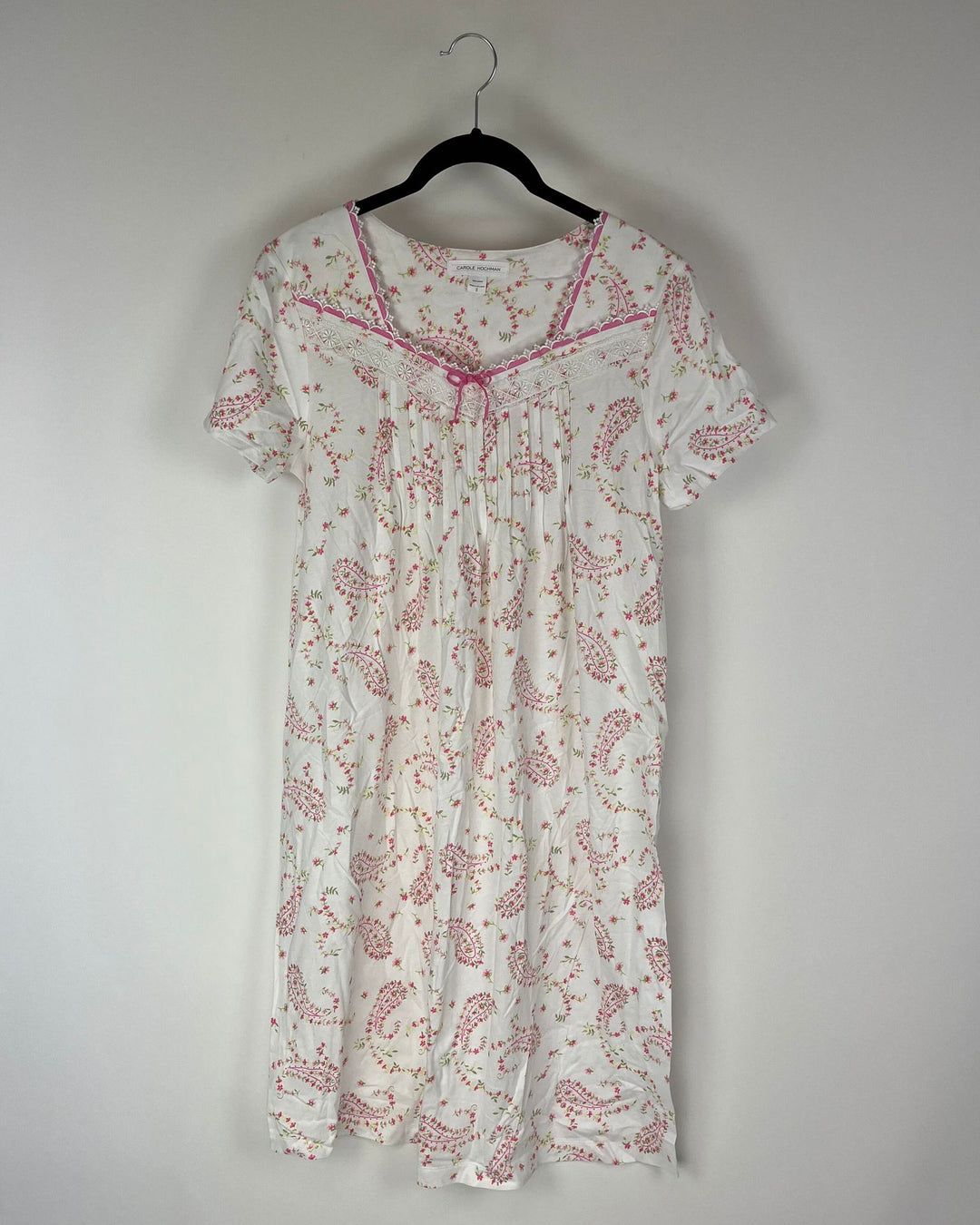 Pink Flower Paisley Nightgown - Small