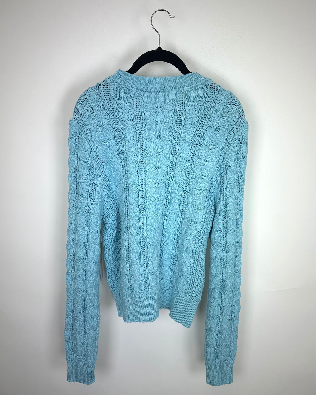 Baby Blue Knit Sweater - Size 6/8