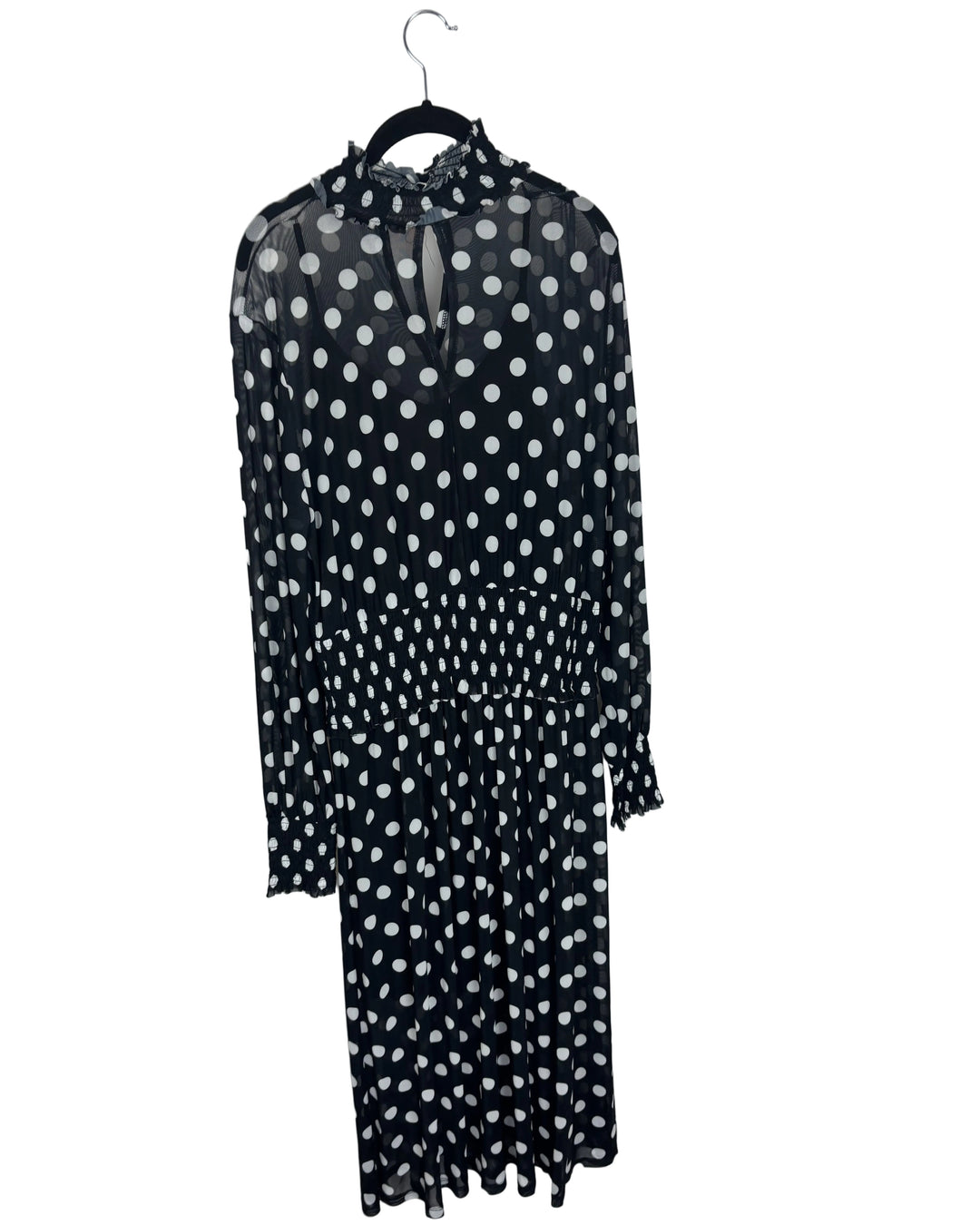 Polka Dot Long Sleeve Dress- Size 6/8