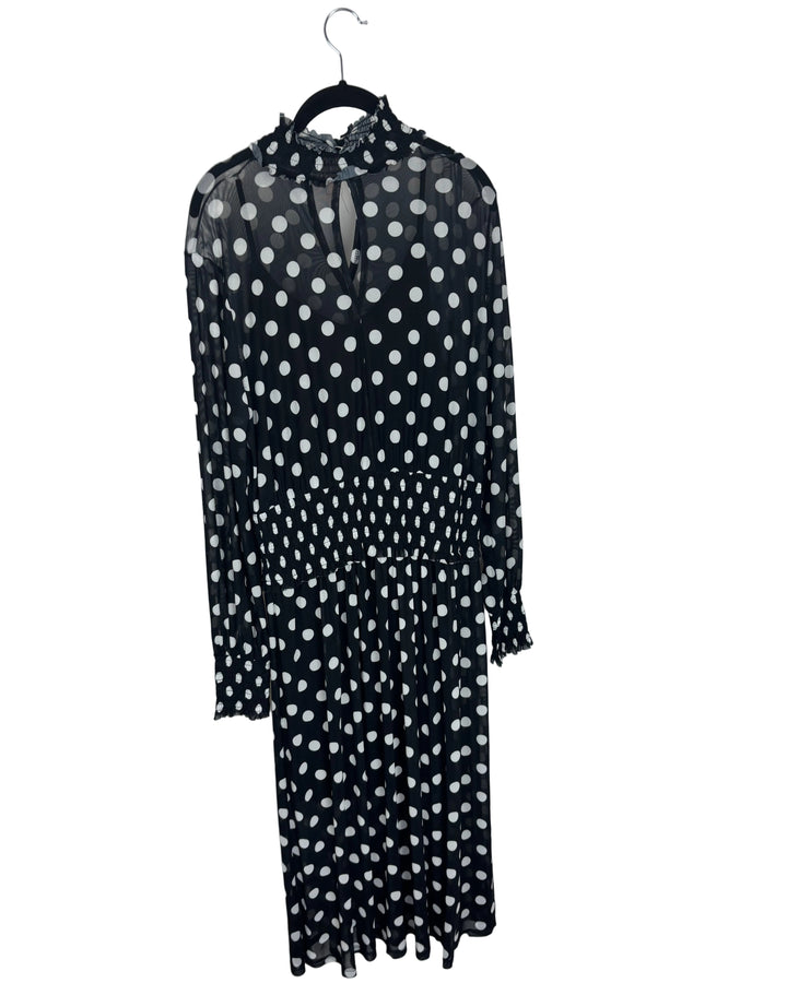 Polka Dot Long Sleeve Dress- Size 6/8