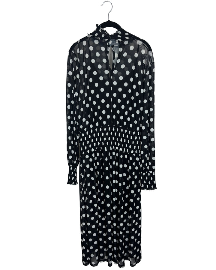 Polka Dot Long Sleeve Dress- Size 6/8