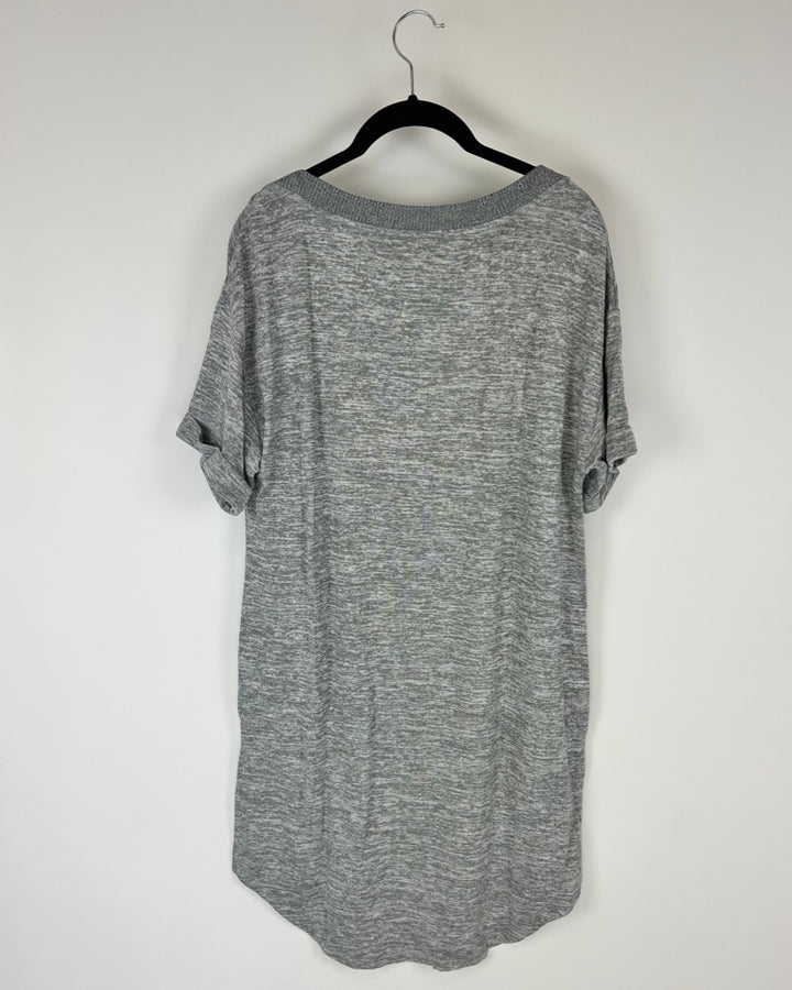 Grey T-Shirt Lounge Dress - Size 4/6