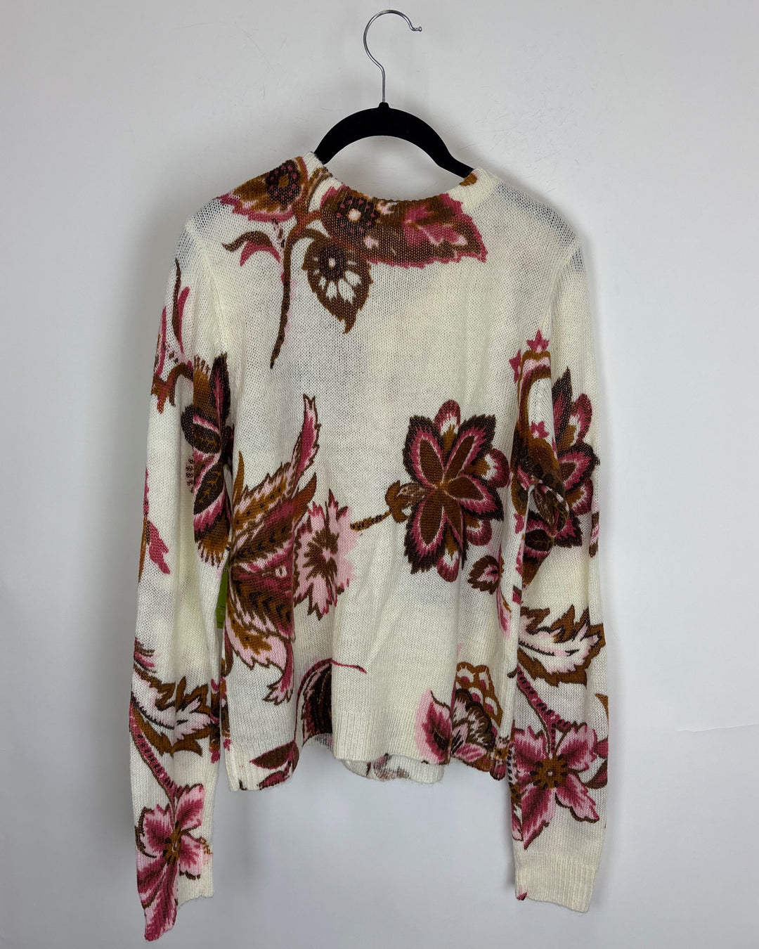 Floral Print Button Down Sweater - Size 4/6
