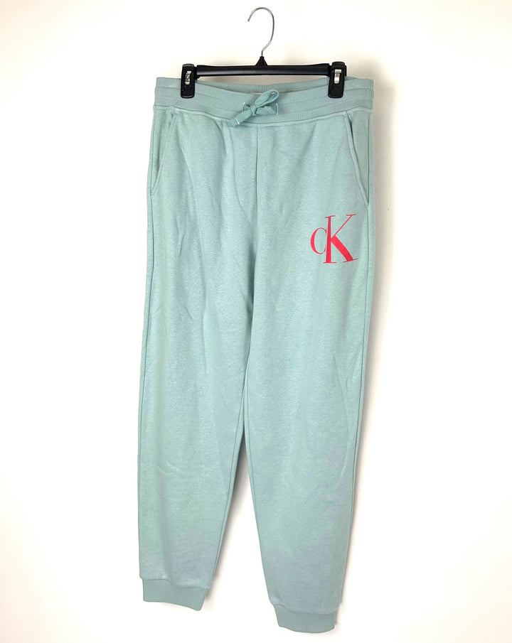 MENS Seafoam Green Sweat Pant Joggers - Medium