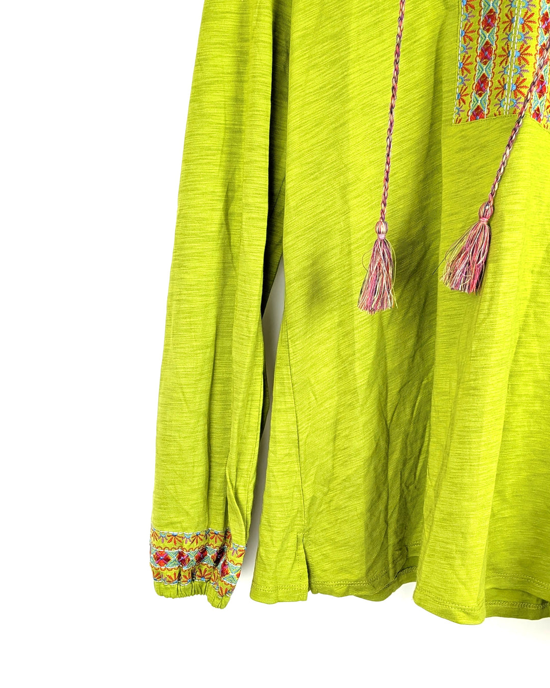 Light Green Tunic with Tassels - Size 6/8