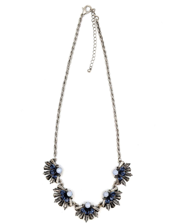 Silver Bloom Statement Necklace
