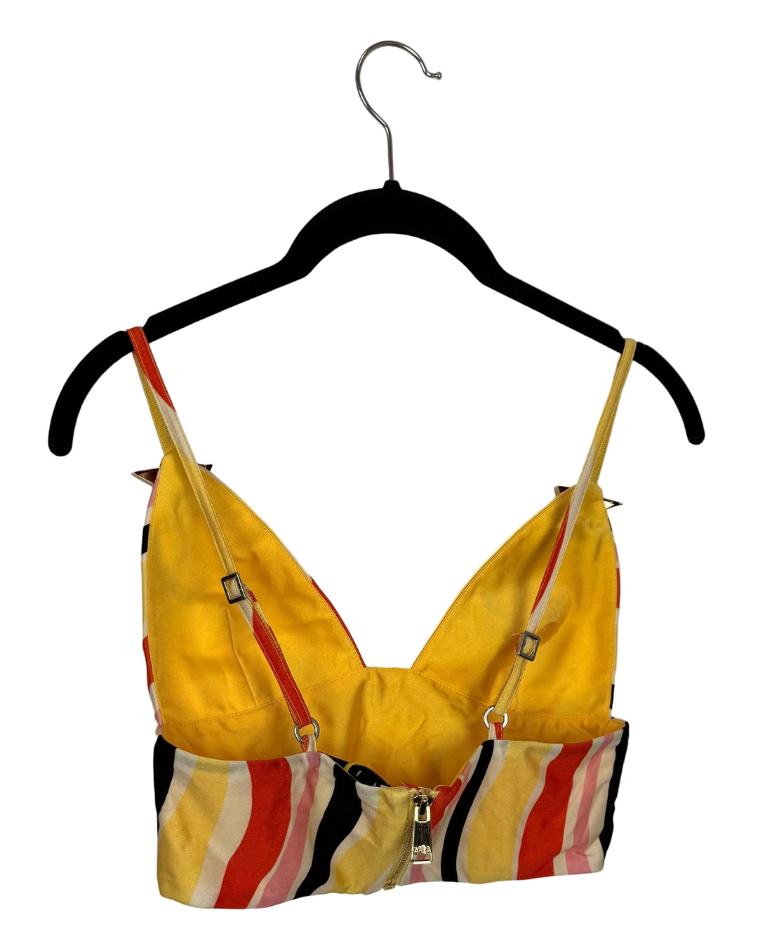 Retro Ultra Cropped Striped Top- Size 2/4