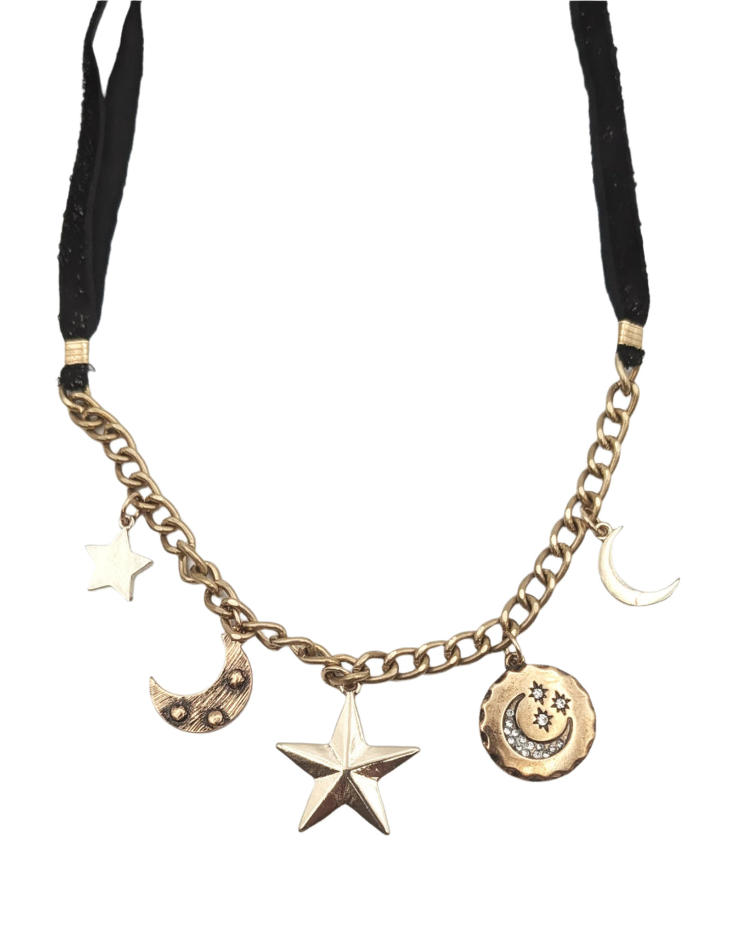 Gold Charm Choker