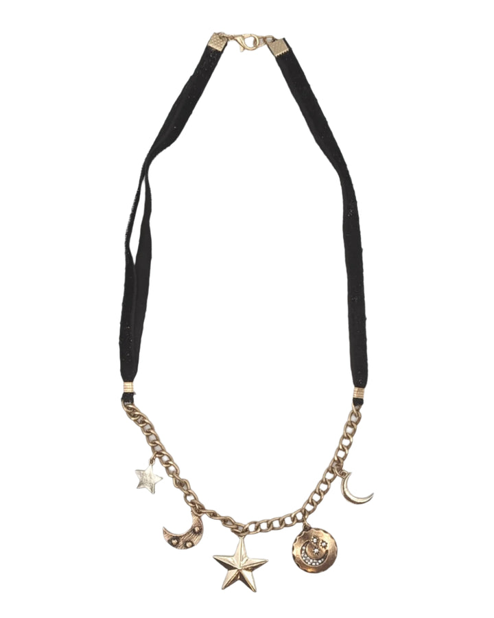 Gold Charm Choker