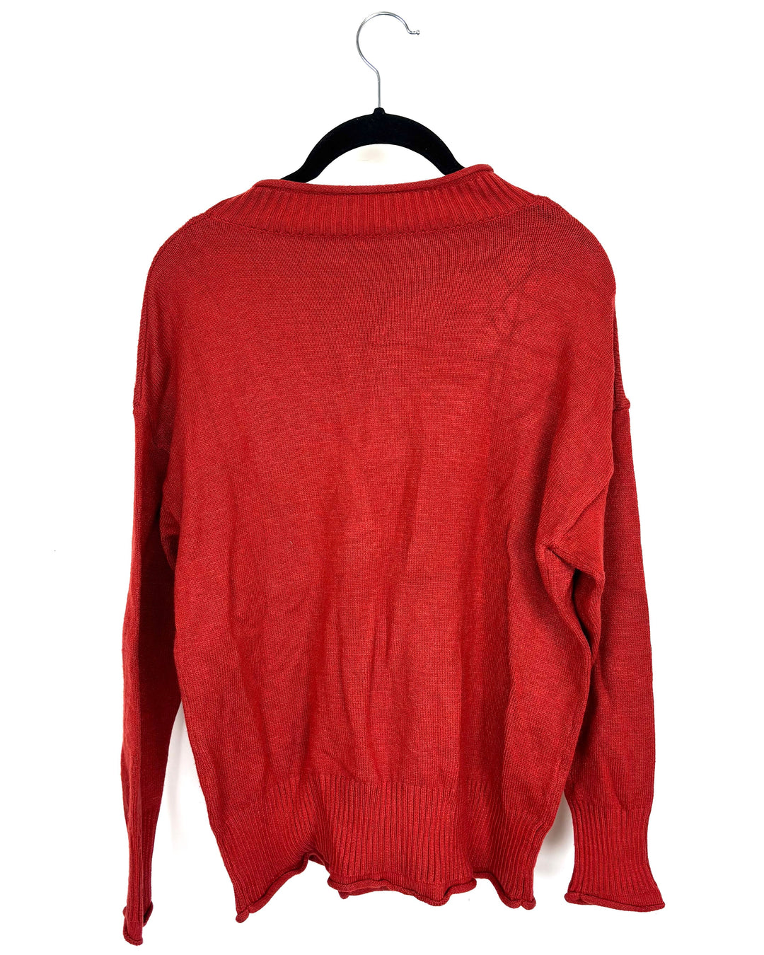 Bright Red Knit Sweater - Size 2/4
