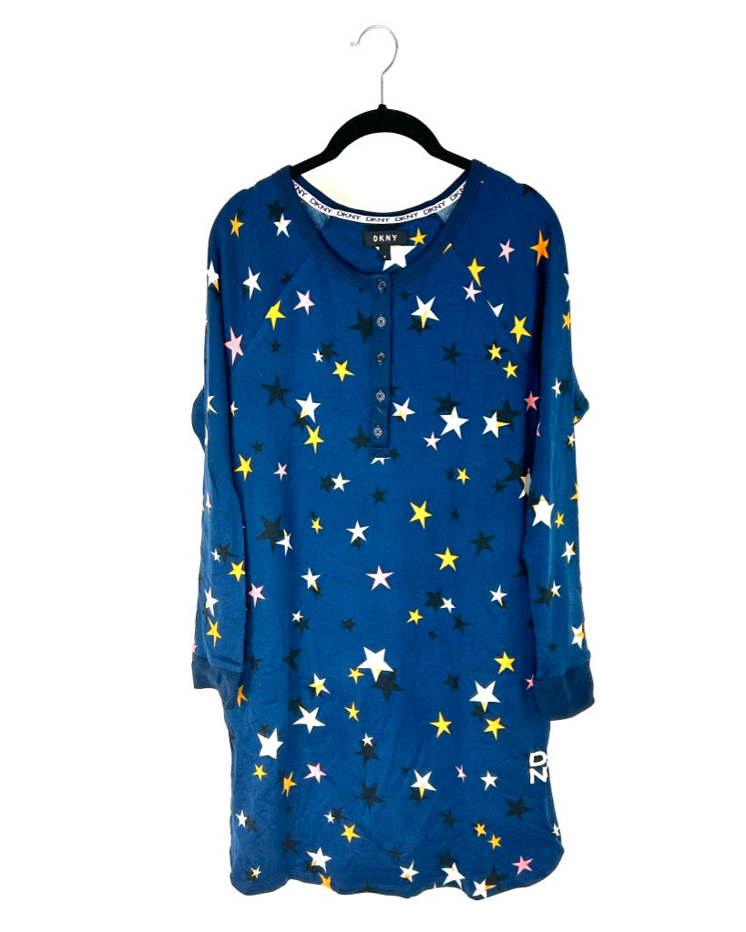 Star Print Nightgown - Size 4/6