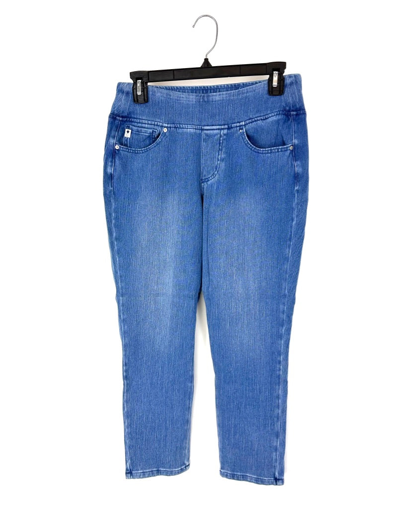 Cropped Ankle Medium Wash Jeans - Size 6