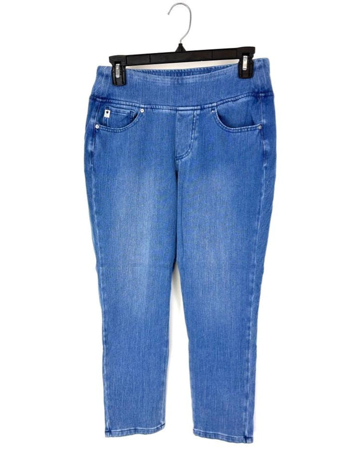 Cropped Ankle Medium Wash Jeans - Size 6