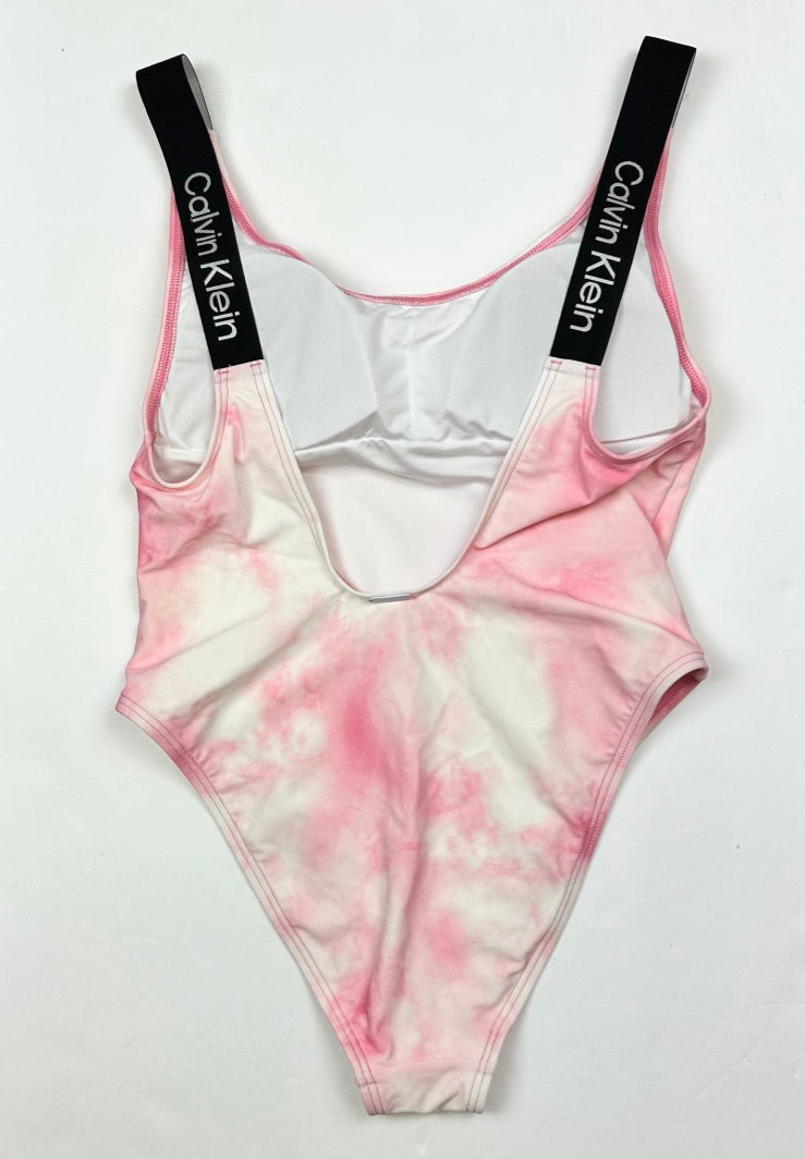 Pink Tie Dye One Piece Swimsuit - Small