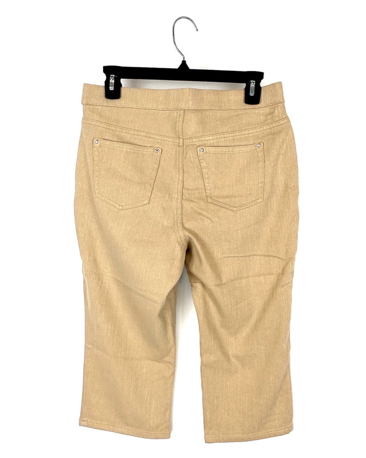 Tan Capri Jeans - Size 6