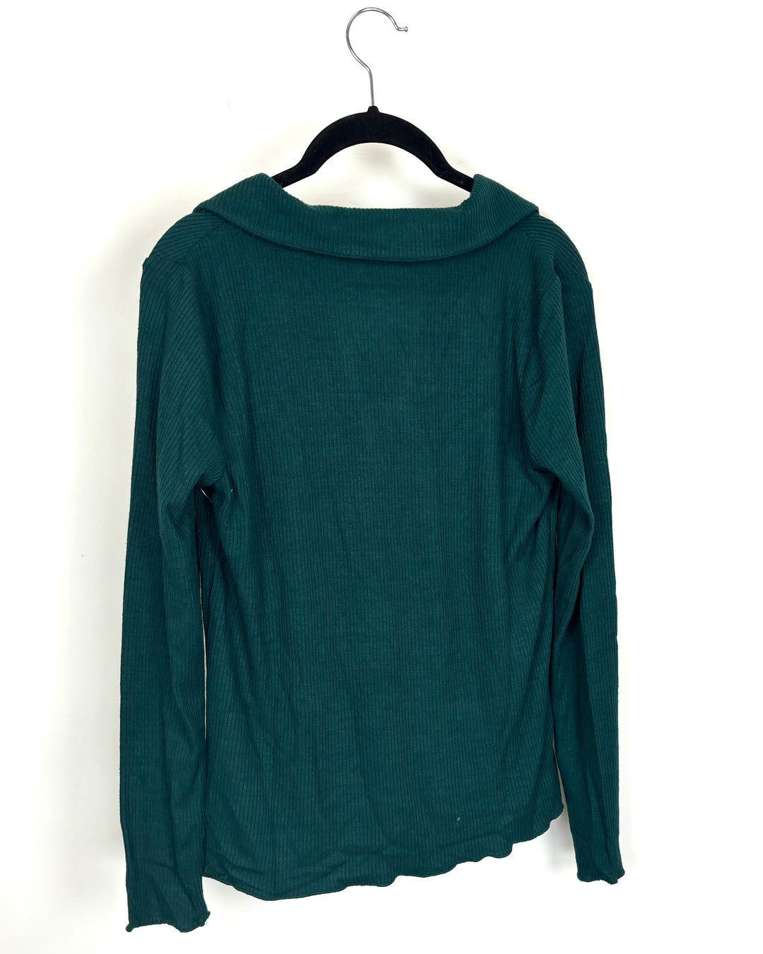 Dark Green Collared Top - Size 2/4