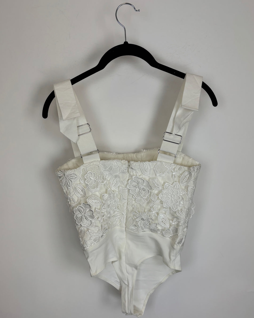 Floral Knit Corset Body Suit - Size 0/2