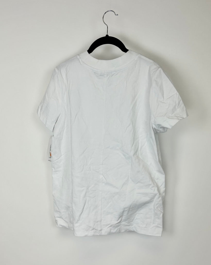 White Logo Tshirt - Small