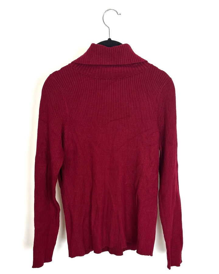 Red Long Sleeved Turtle Neck - Size 0/2 and 2/4