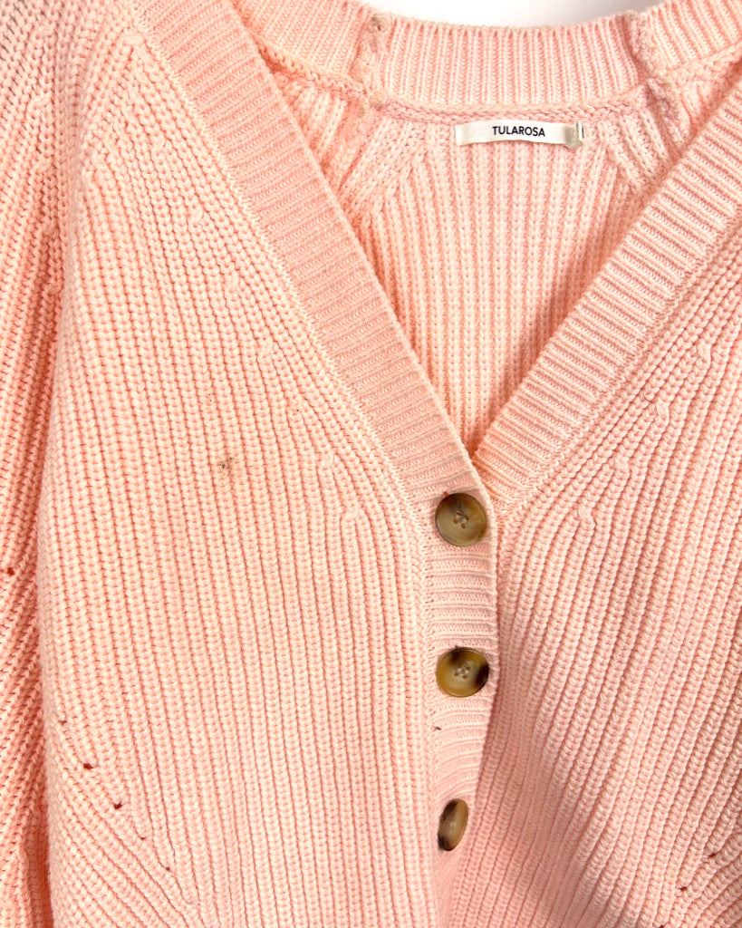 Tularosa Light Pink Cardigan - Size Extra Small