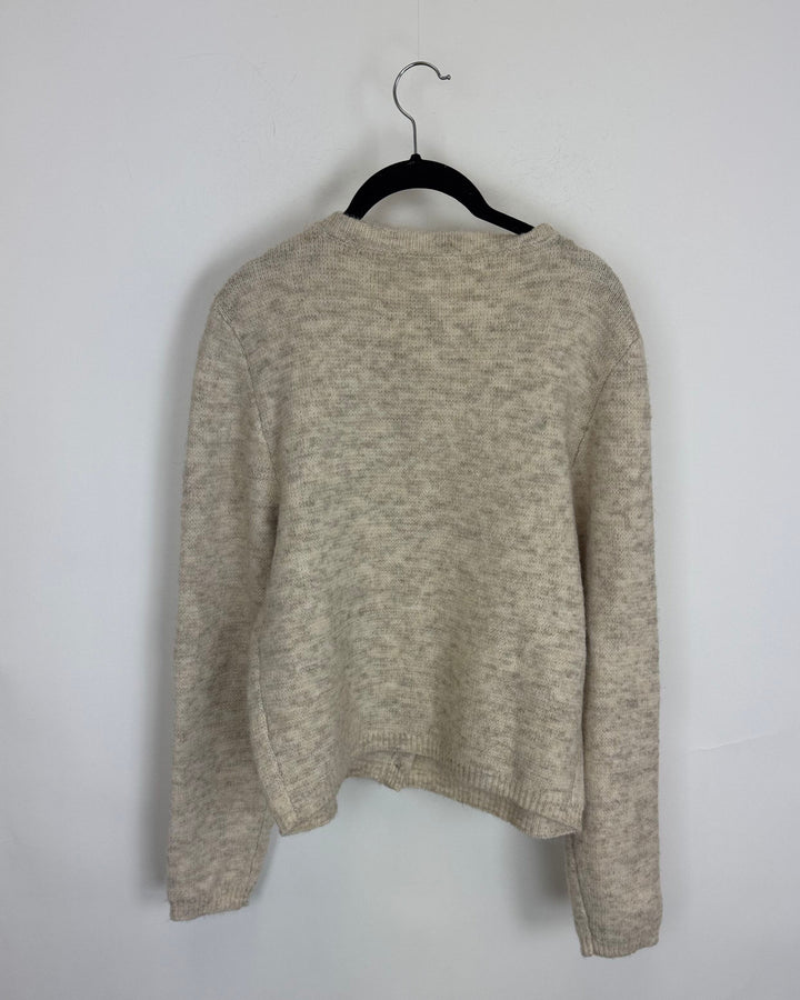 Cream Button Down Sweater- Size 2/4