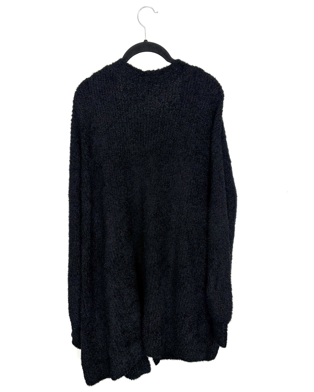 Black Open Front Cardigan - Size 8/10