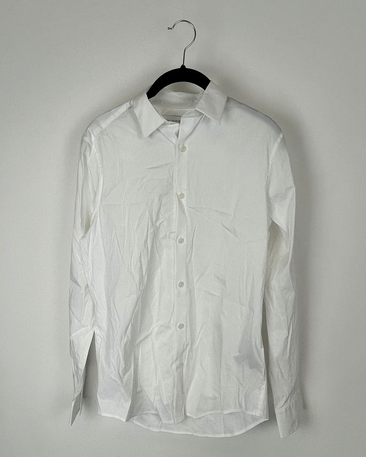 White Button Down Shirt - Extra Small