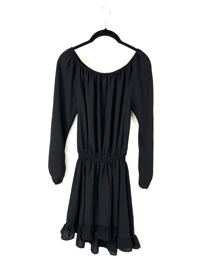 Black Off-The-Shoulder Dress - Size 4/6