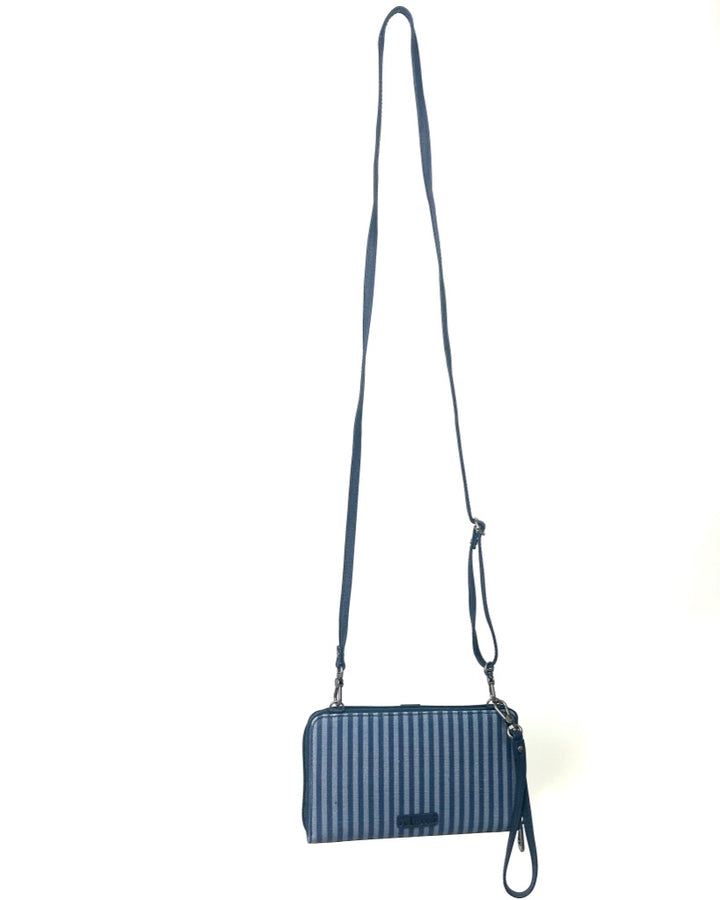 Blue Pattern Crossbody Bag / Wristlet