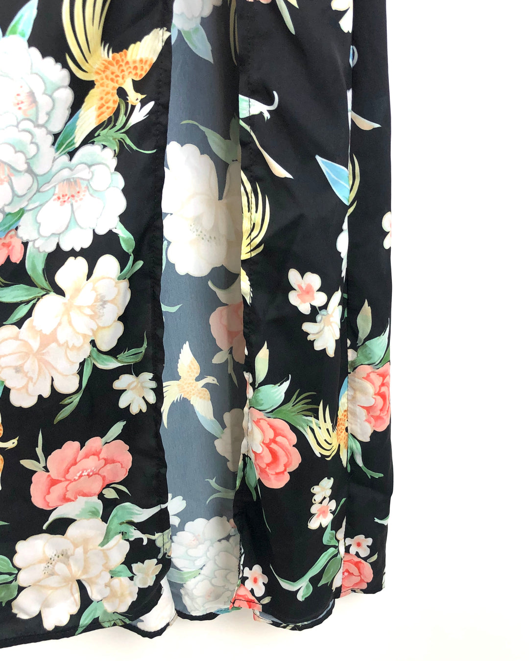 Black Floral Skirt - Extra Small