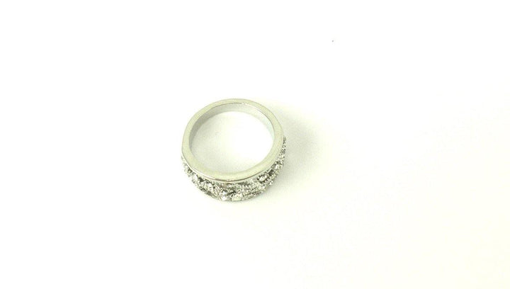 Silver Ring with Rhinestones - The Fashion Foundation - {{ discount designer}}