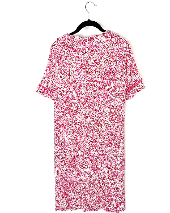 Pink and Red Spotted Nightgown - Small