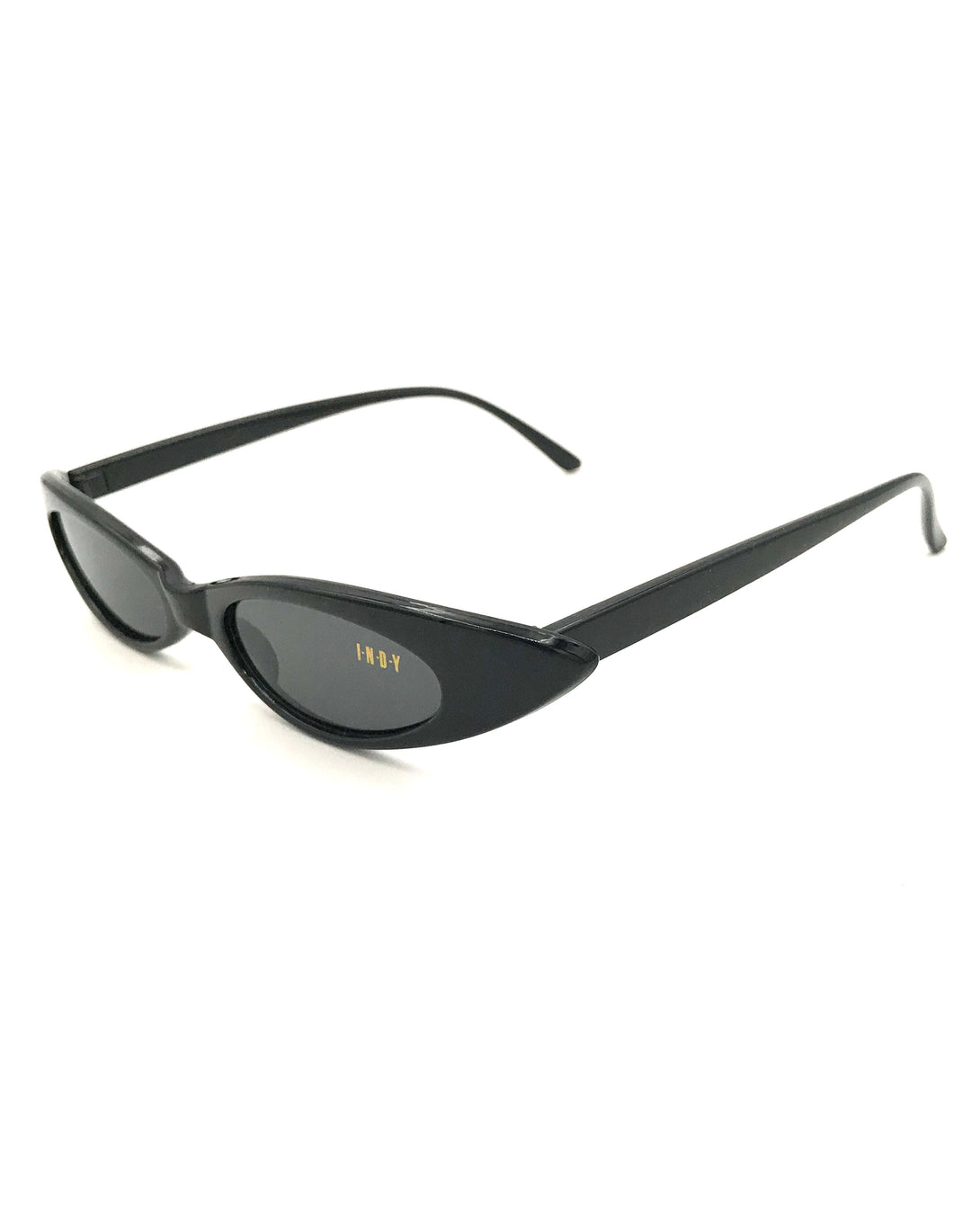 Black Slim Lens Sunglasses