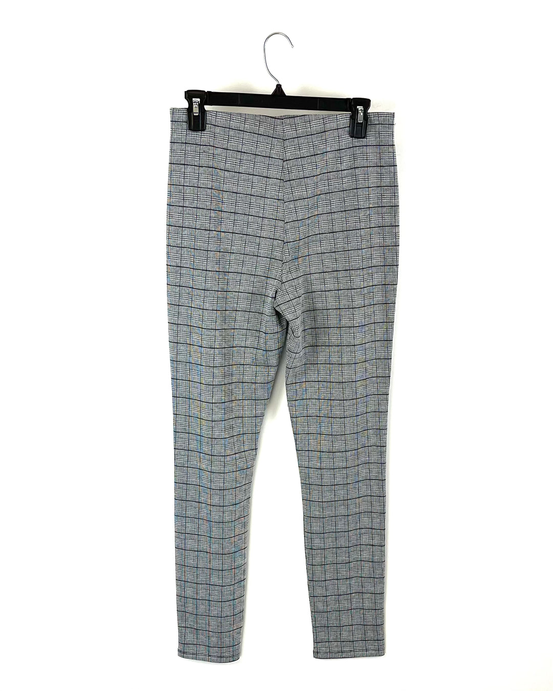 Grey Plaid Pants - Medium