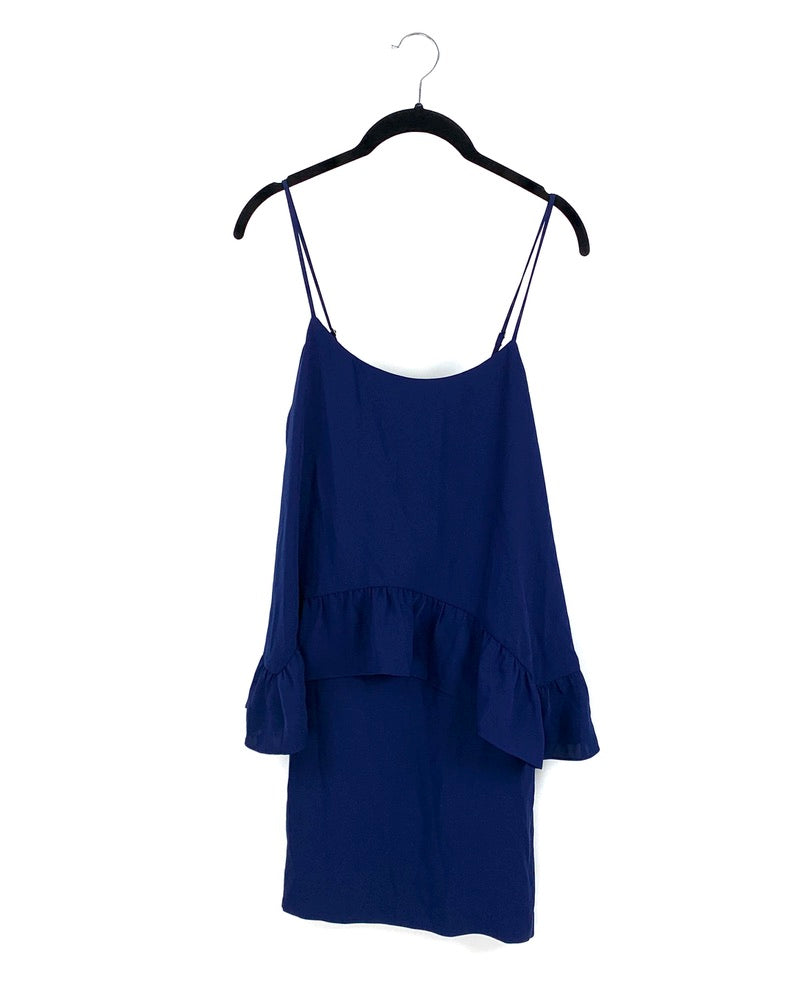 Dark Blue Layered Dress - Small