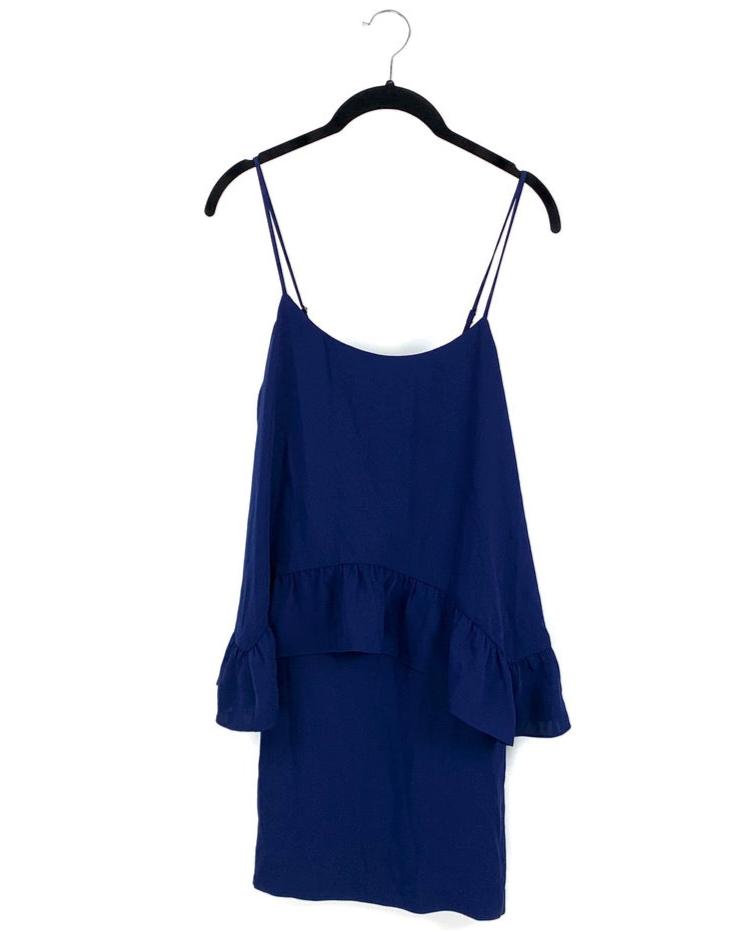 Dark Blue Layered Dress - Small