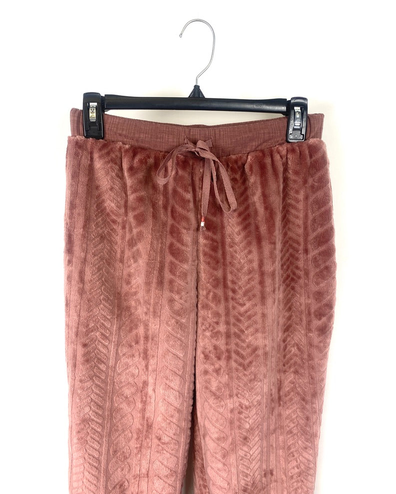 Soft Pink Fleece Pants - Extra Small, Small and 1X