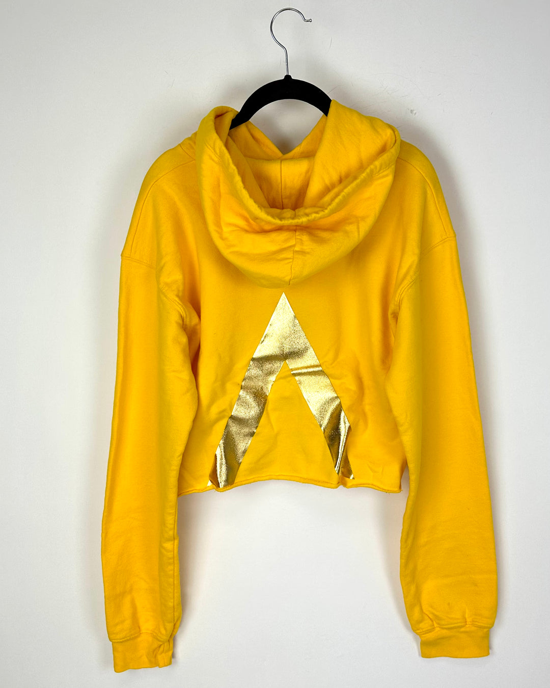 Yellow Cropped Hoodie - Size 4 and 6