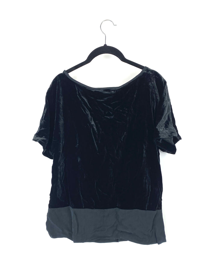 Black Velvet Top - Size 6