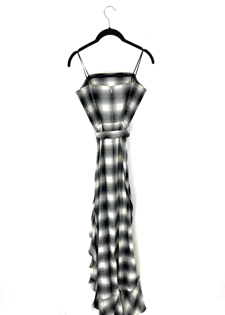 Black and White Plaid Dress - Size 4-6