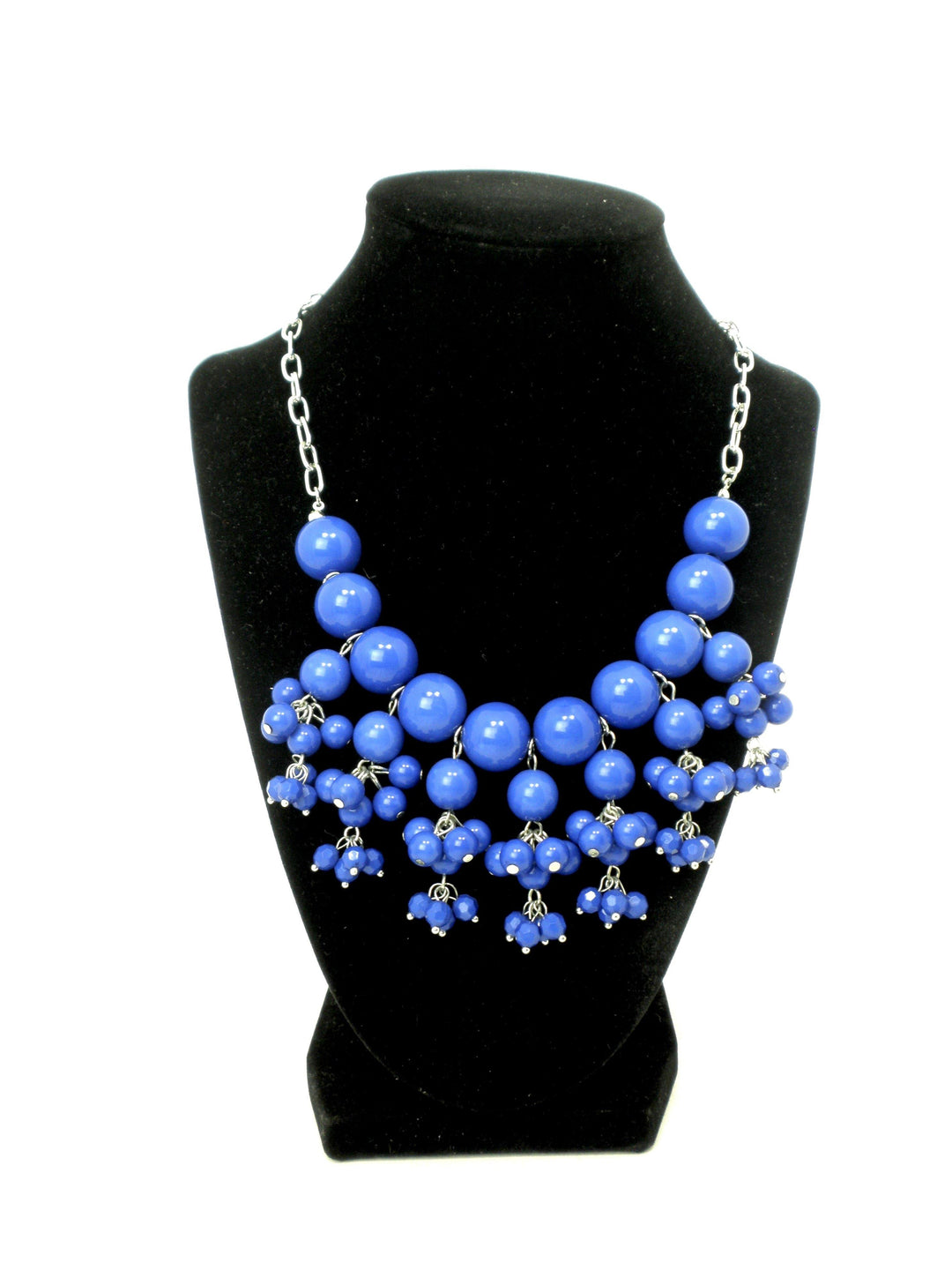 Blue Beaded Statement Necklace - The Fashion Foundation - {{ discount designer}}