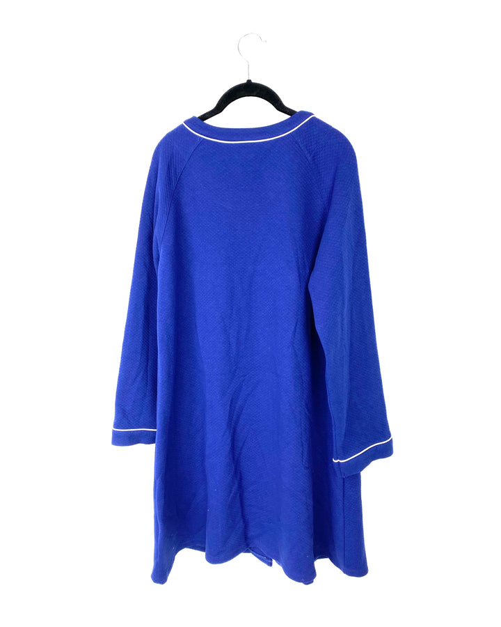 Zip Up Indigo Robe - Small / Medium