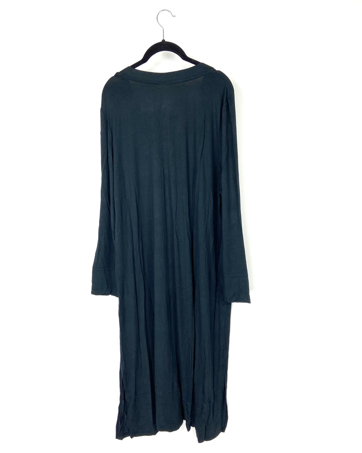 Black Long Sleeve Cardigan - Size 6/8