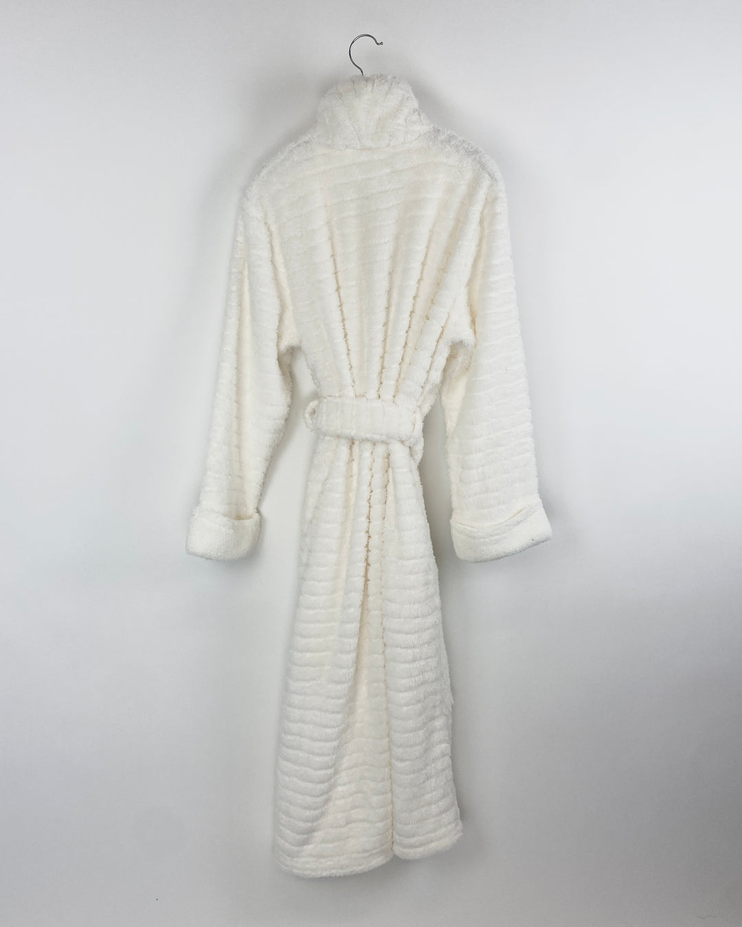 Cream Fuzzy Robe - Small