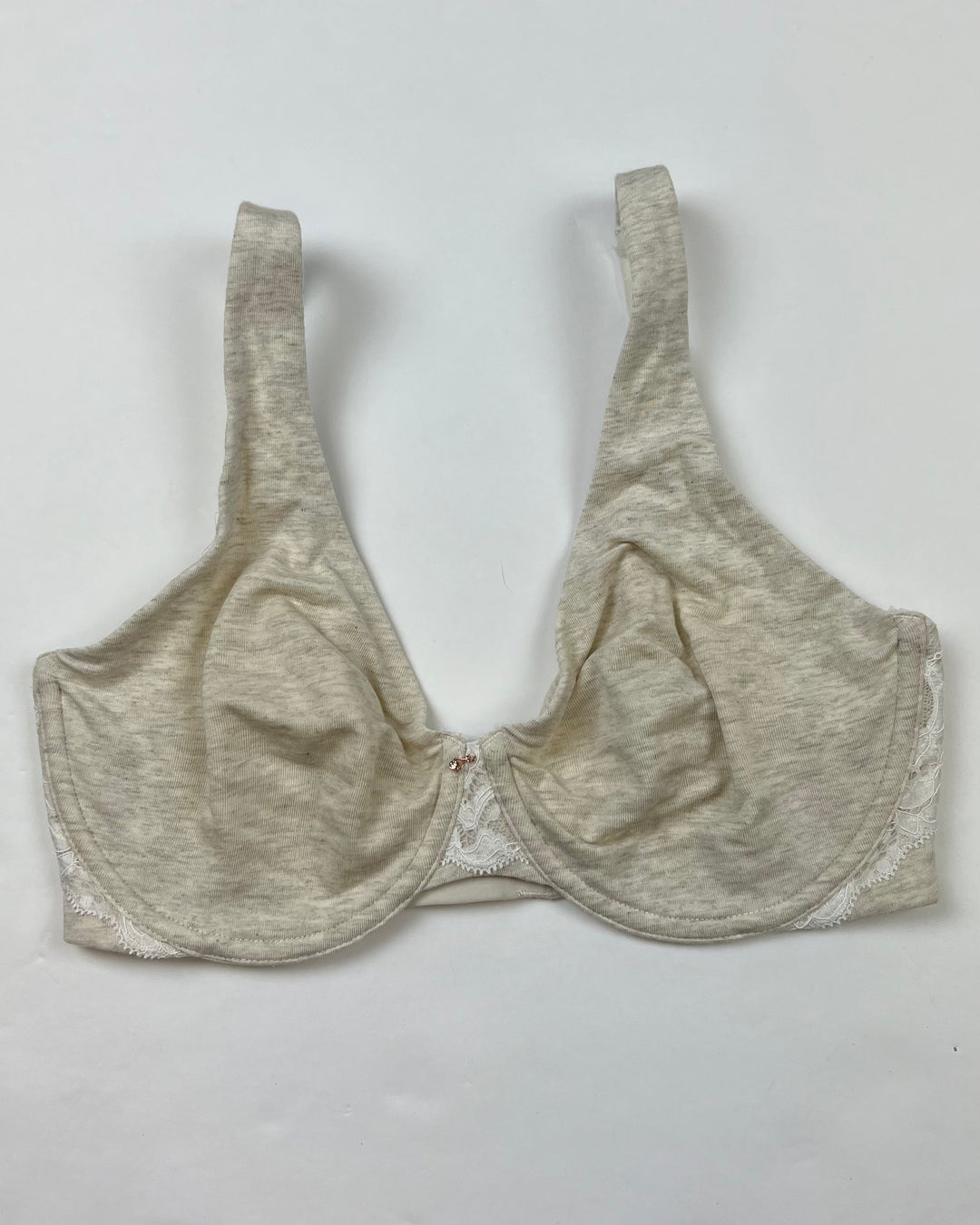 Sand Brown Lace Unlined Bra - 34D