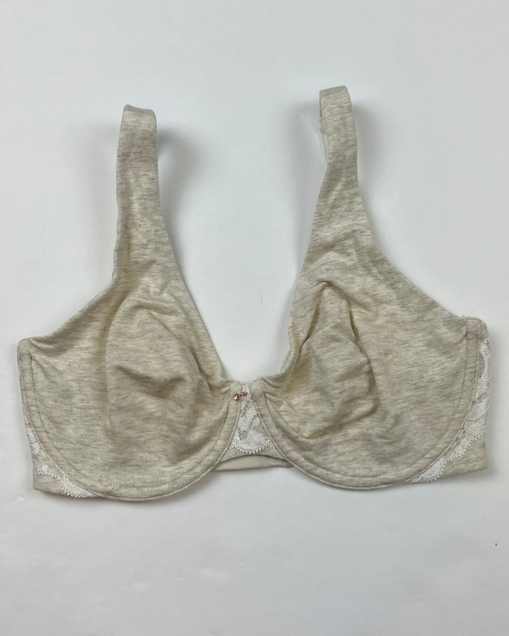 Sand Brown Lace Unlined Bra - 34D