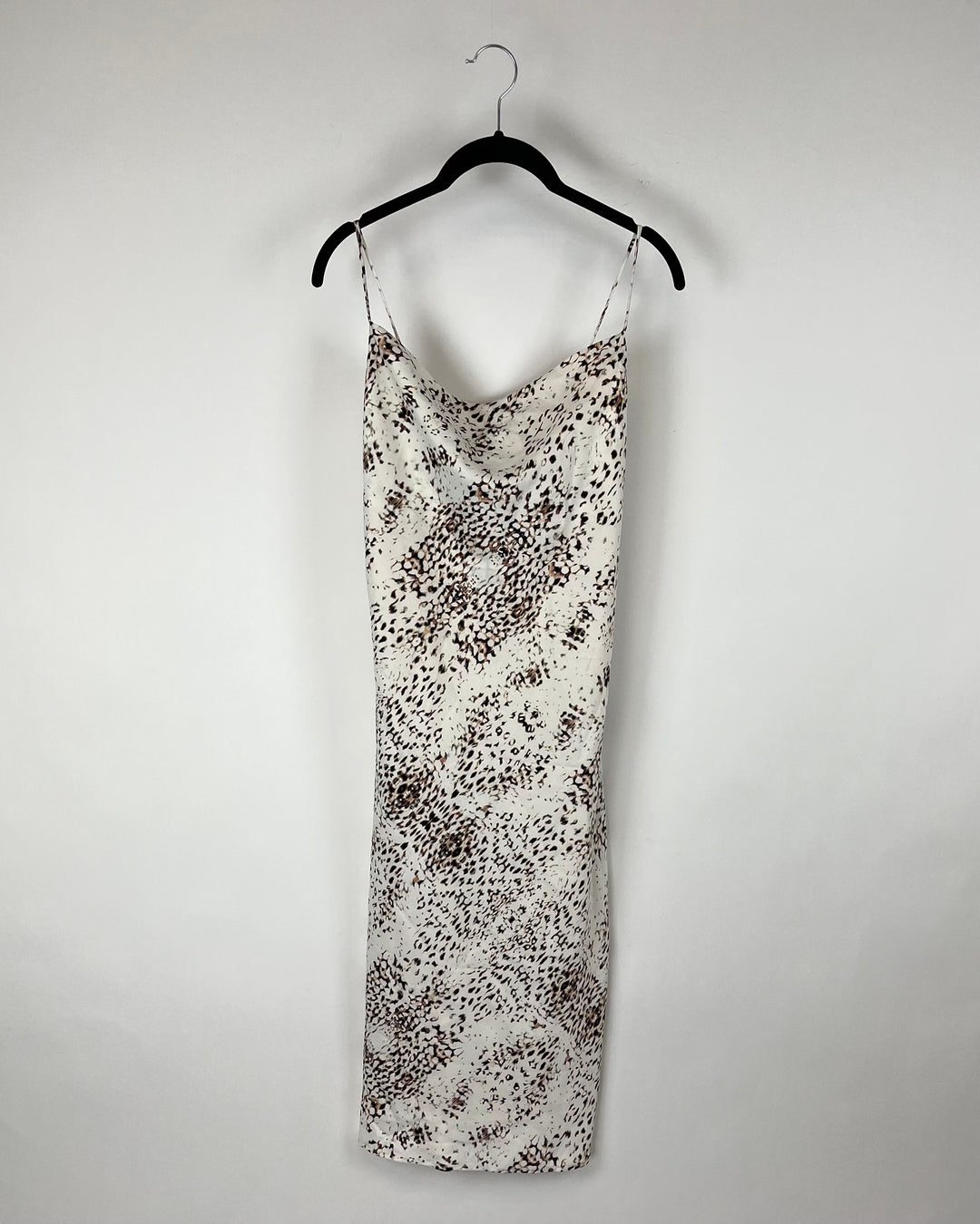 White Printed Midi Dress - Size 0 - 20