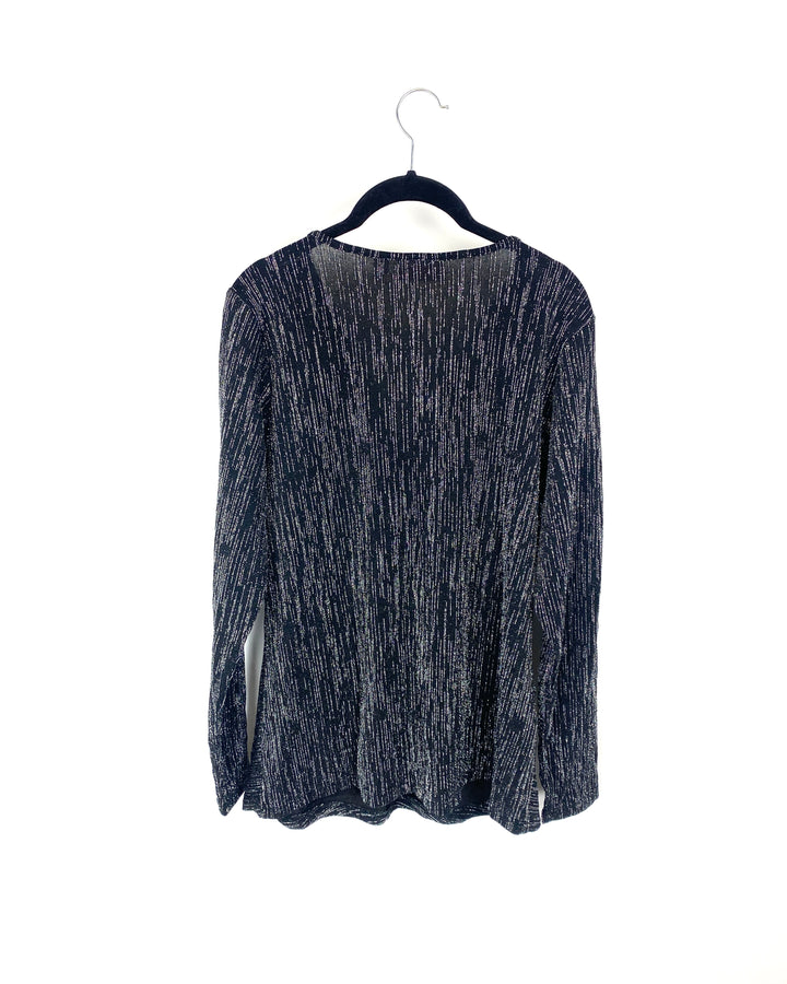 Black and Silver Metallic Top - Medium/Large & Large/Extra Large