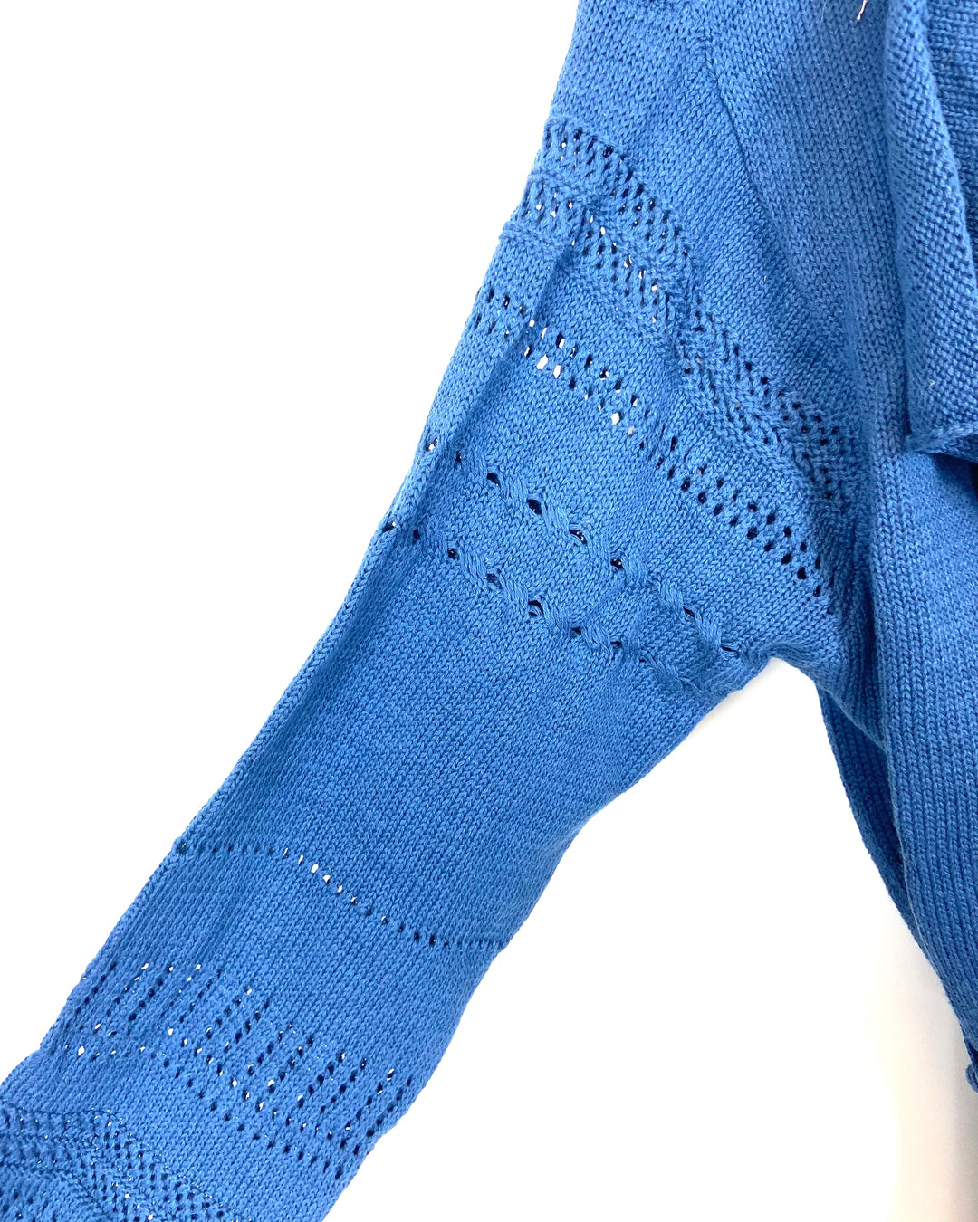Blue Knit Cardigan - Small
